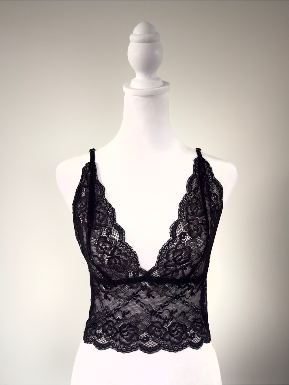 Women's Lace Sheer Bralette Sexy See Through Mesh Rave Bra